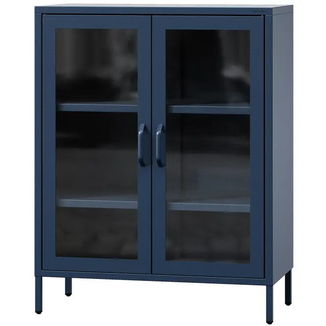 Vitrin Fém Gina Modern Dark Blue