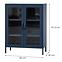 Vitrin Fém Gina Modern Dark Blue,2