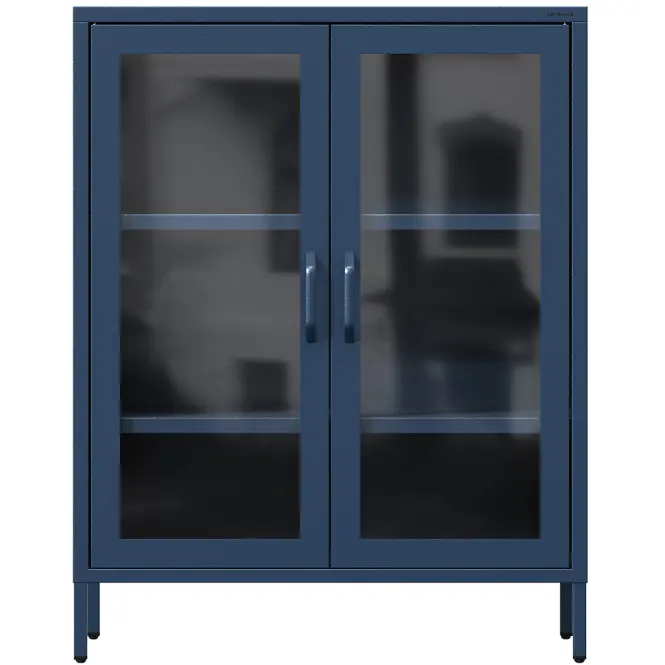 Vitrin Fém Gina Modern Dark Blue