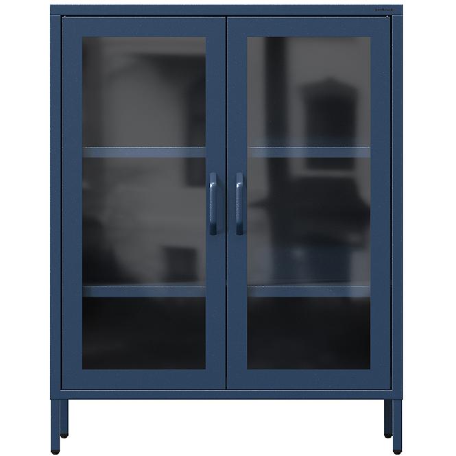Vitrin Fém Gina Modern Dark Blue