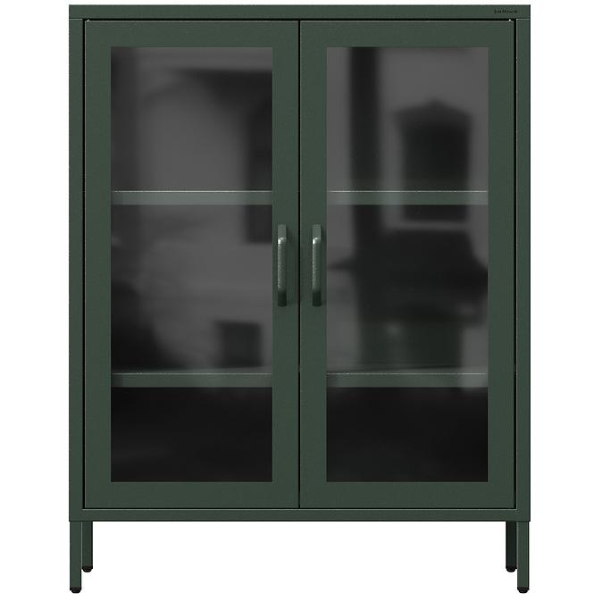 Vitrin Fém Gina Modern Bottle Green
