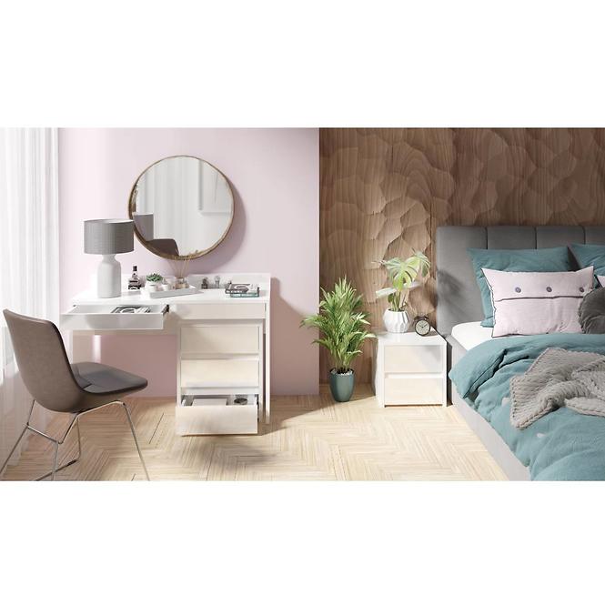Íróasztal Wing 1S 60B fehér ragyog,3