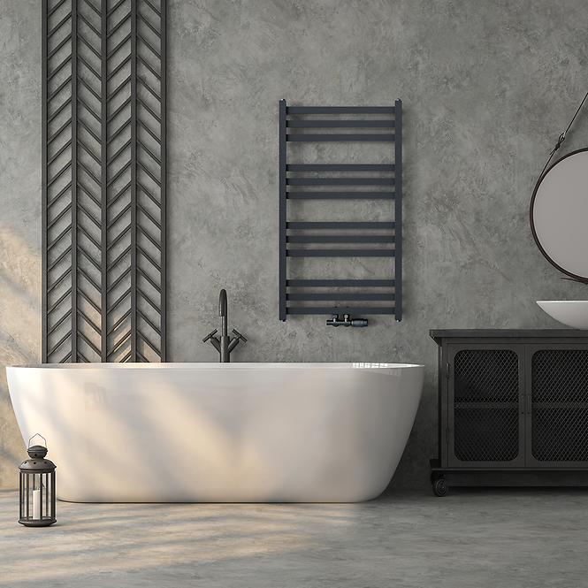Fürdőszoba radiátor Viv New ZS9/40 950x430 338W szürke