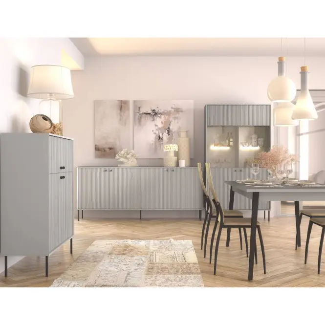 Komód Iris 2D 3 SZ 03B szürke