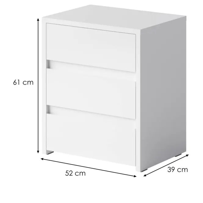 Konténer Wing 3S 79B fehér ragyog