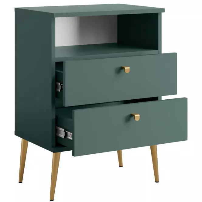 Éjjeliszekrény High 2D zöld