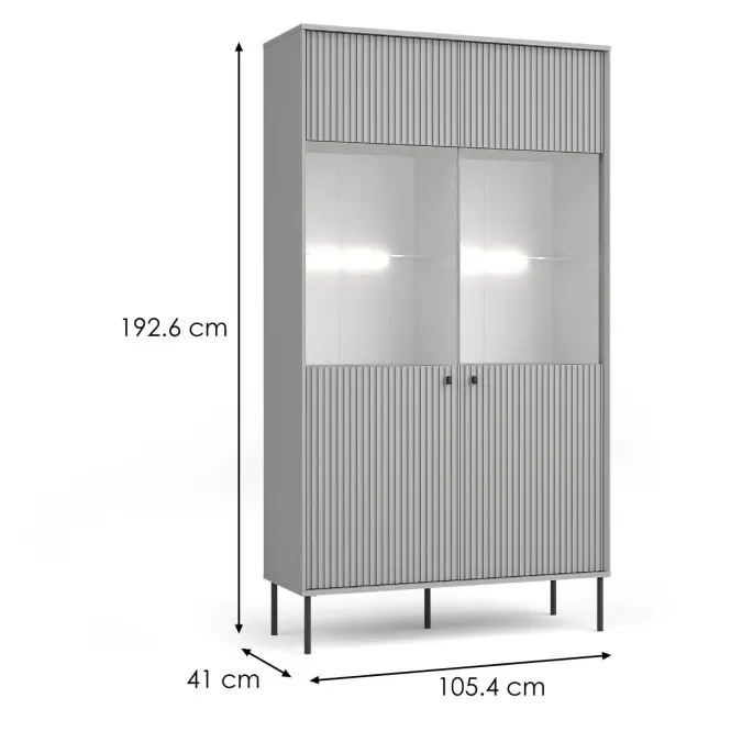 Vitrin Iris 2D 01B szürke