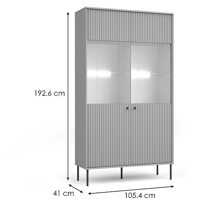Vitrin Iris 2D 01B szürke