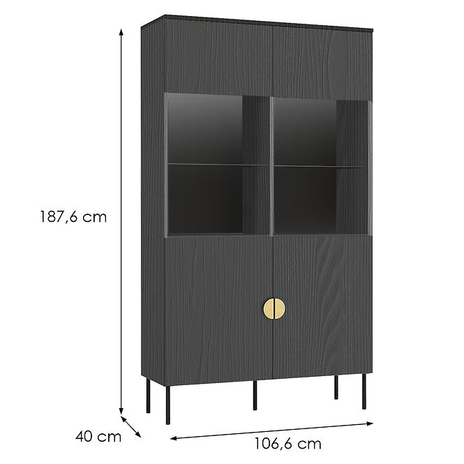 Vitrin Mond 2D 01-B fekete