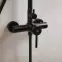 Moza Fekete esőzuhany mechanikus csappal,5