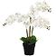 Mű orchidea 3 bimbós planta artf művirág cserépben 90 cm