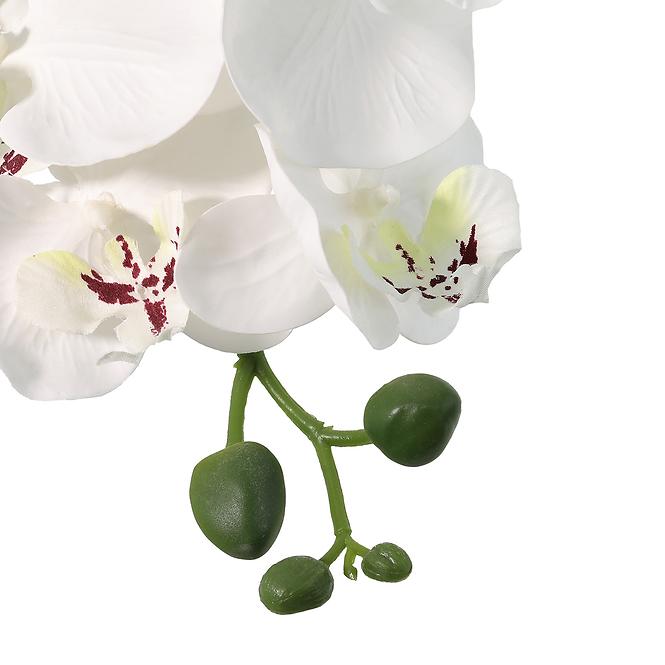 Mű orchidea 3 bimbós planta artf művirág cserépben 90 cm,3