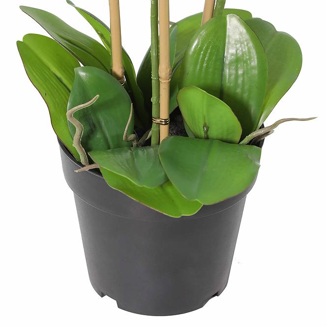 Mű orchidea 3 bimbós planta artf művirág cserépben 90 cm,4