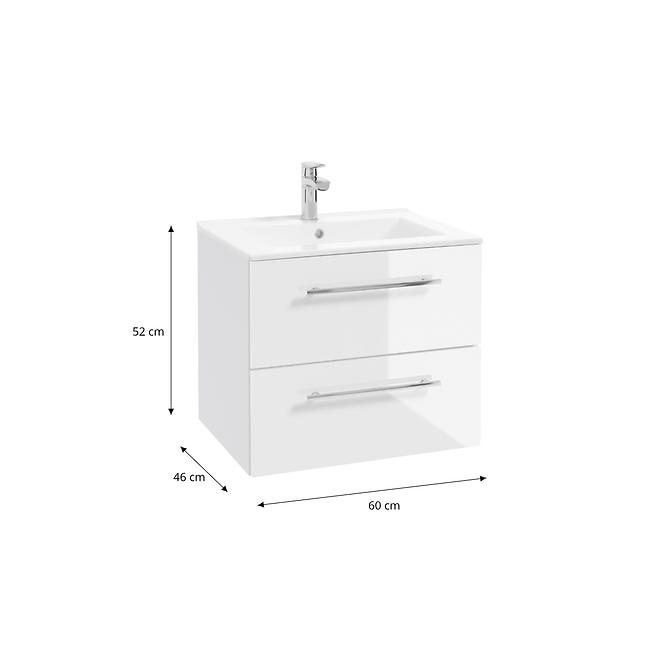 Fürdőszoba szett Inga 60 cm felfüggesztett fehér Dsm,2
