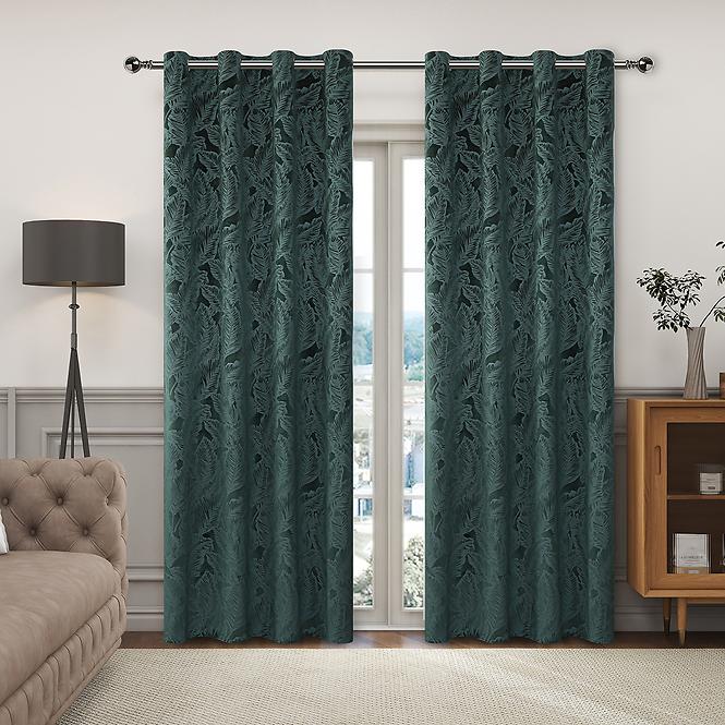 Függöny VELVET GY2316/270G/M2/12/140x250 cm zöld 