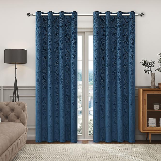 Függöny VELVET GY2316/270G/M2/42/140x250 cm kék 