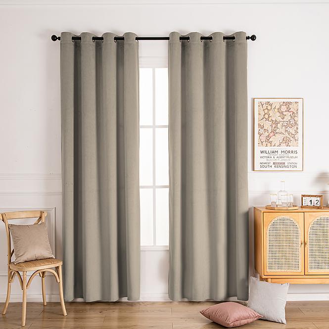 Függöny VELVET GY2329/240G/M2/2140x250 cm bézs