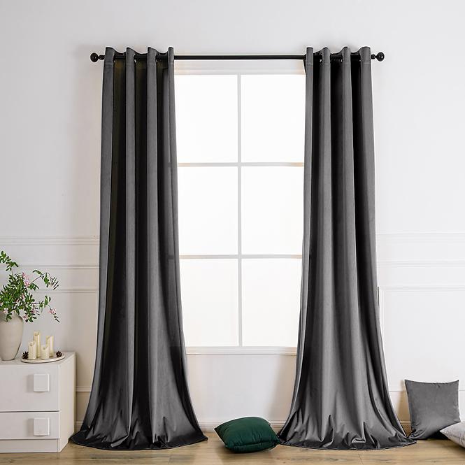 Függöny VELVET PB103/200G/M2/46/140x250 cm szürke 
