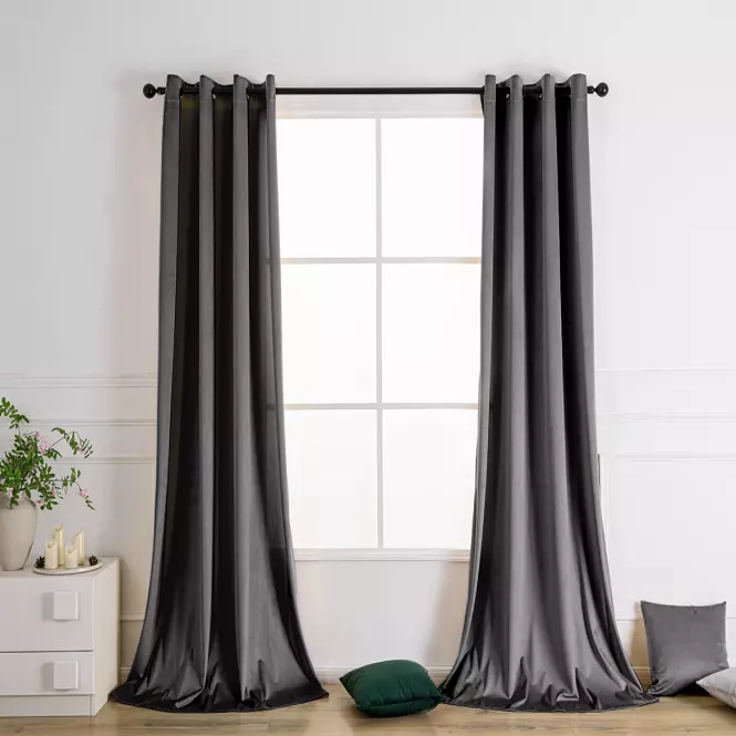 Függöny VELVET PB103/200G/M2/46/140x250 cm szürke