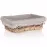 Fonott kosárka Duo 21x16x6,5 cm barna 63940541