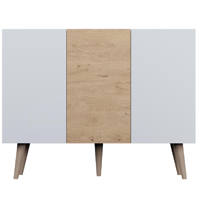 Komód 120 Toronto Artisan/Fehér,4