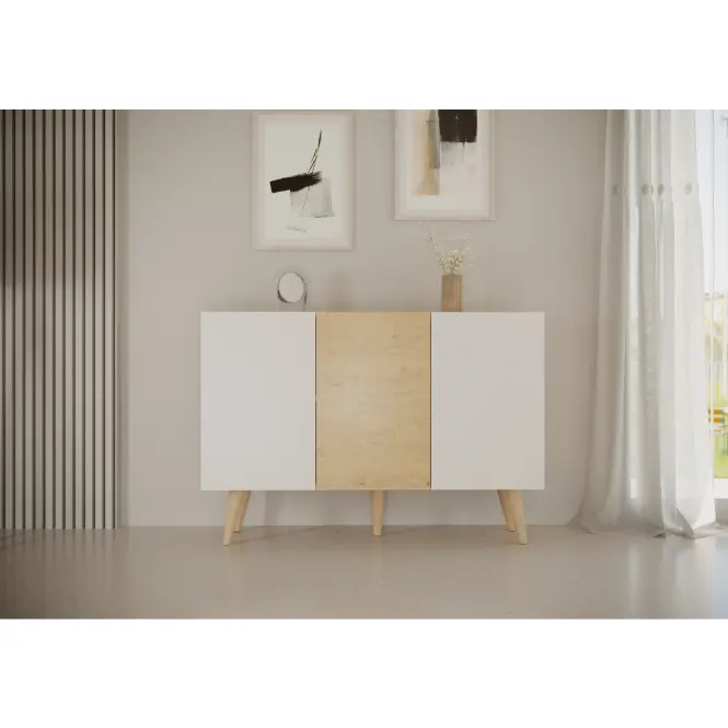 Komód 120 Toronto Artisan/Fehér