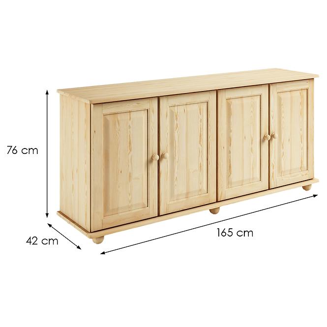 Komód Fenyő KD70 165x76x42
