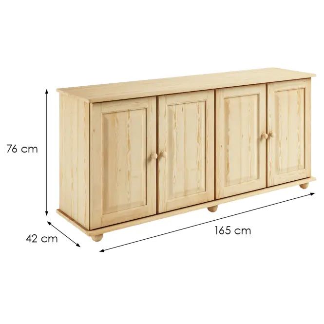 Komód Fenyő KD70 165x76x42,3