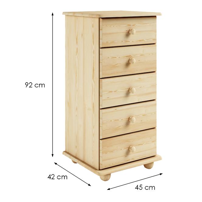 Komód Fenyő KD03 45x92x42,3