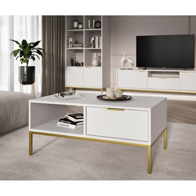 Asztal 80 Austin Fehér/Arany,6