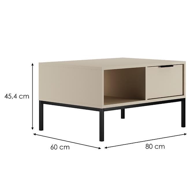 Asztal 80 Austin Kasmír/Fekete