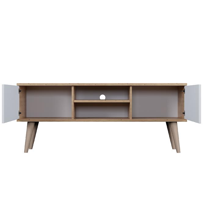 Szekrény RTV 120 Toronto Artisan/Fehér