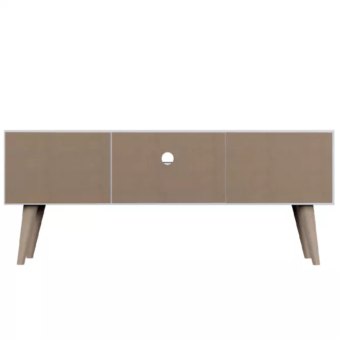 Szekrény RTV 120 Toronto Artisan/Fehér,6