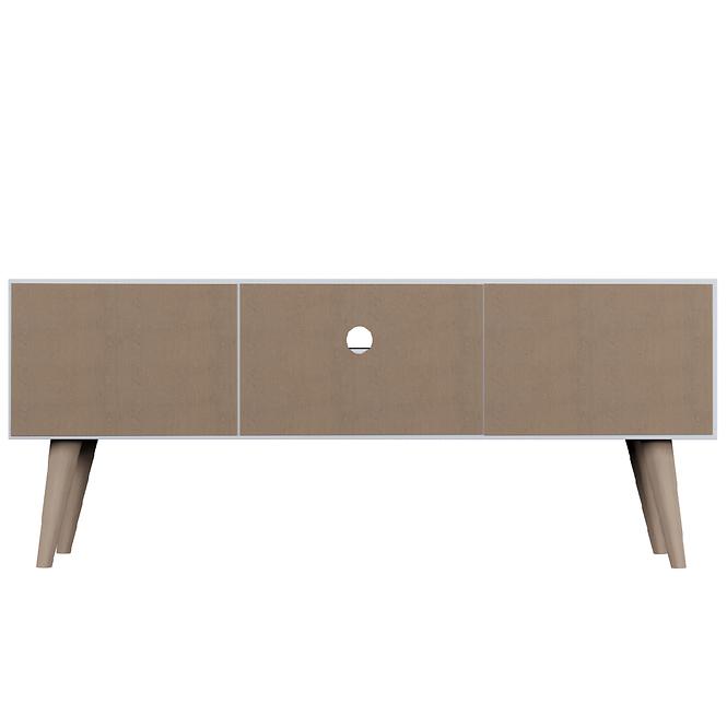 Szekrény RTV 120 Toronto Artisan/Fehér,6