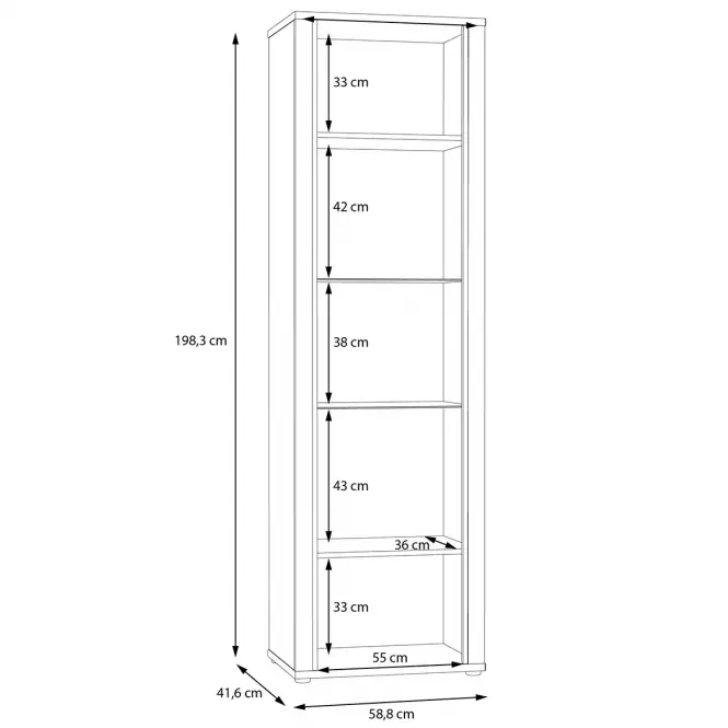 Vitrin Dedelos DDLV712,3