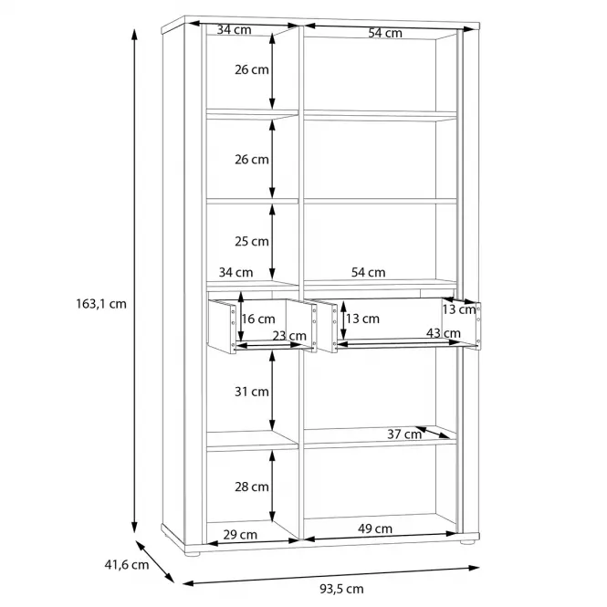 Regál Dedelos DDLR622R,3
