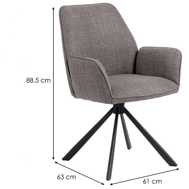 Szék K28 Light Grey 103739 2 db