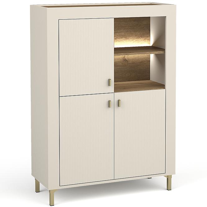 Komód Mossa M05 3D tölgy whisky/cashmere 