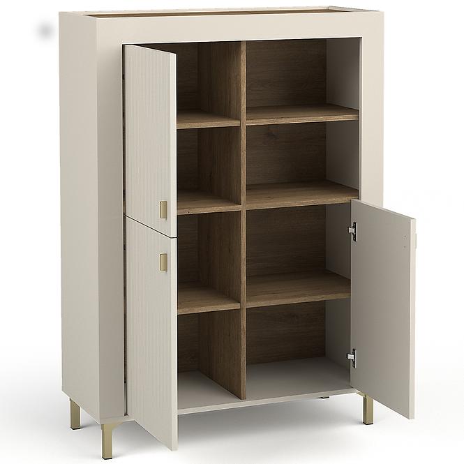 Komód Mossa M05 3D tölgy whisky/cashmere 