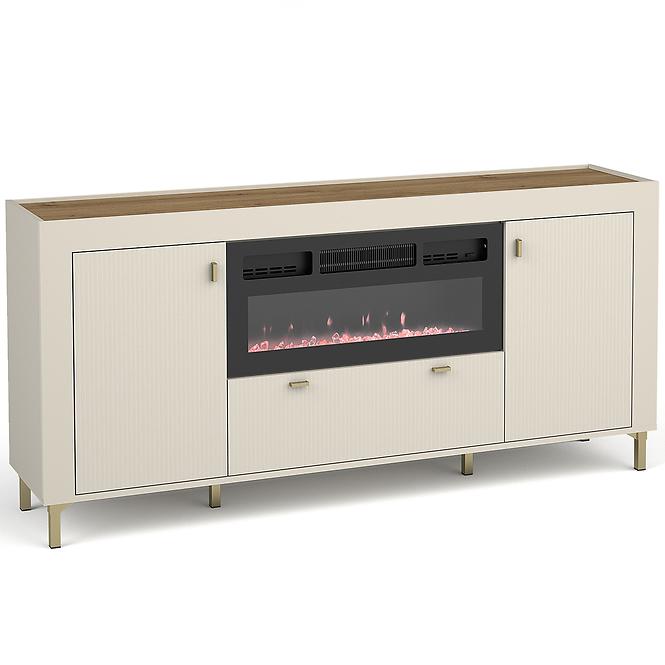 Komód Mossa M07 2D1S tölgy whisky/cashmere 