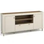 Komód Mossa M07 2D1S tölgy whisky/cashmere