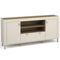 Komód Mossa M07 2D1S tölgy whisky/cashmere
