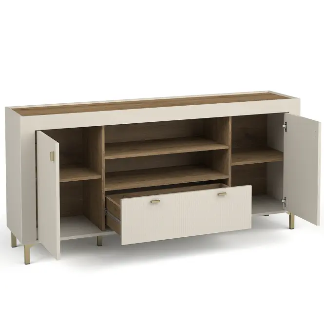 Komód Mossa M07 2D1S tölgy whisky/cashmere