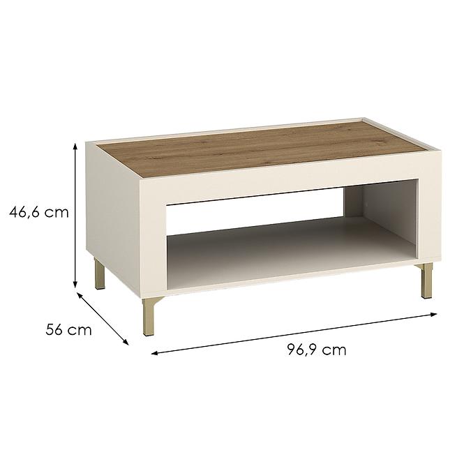 Dohányzóasztal Mossa M09 tölgy whisky/cashmere