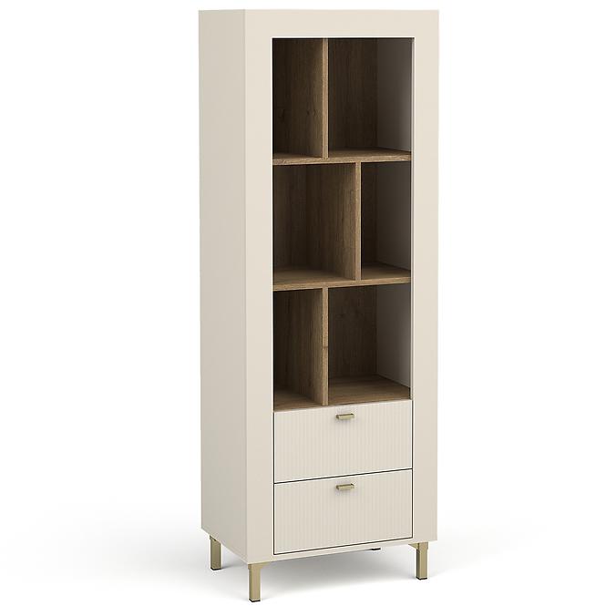 Regál Mossa M04 2S tölgy whisky/cashmere 