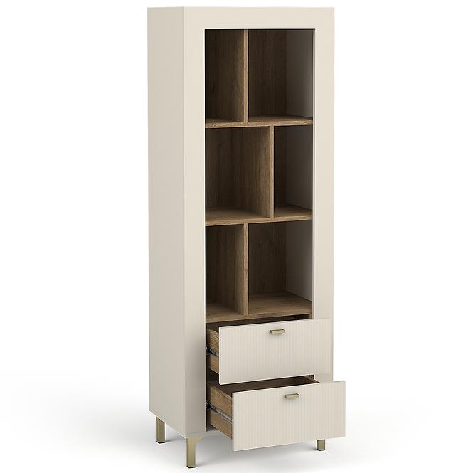 Regál Mossa M04 2S tölgy whisky/cashmere ,3