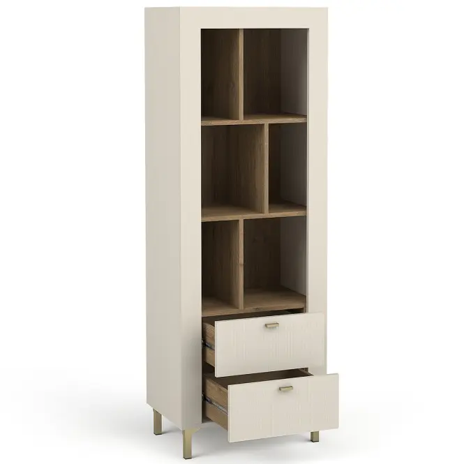 Regál Mossa M04 2S tölgy whisky/cashmere