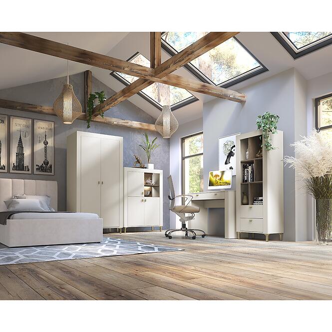 Regál Mossa M04 2S tölgy whisky/cashmere,6