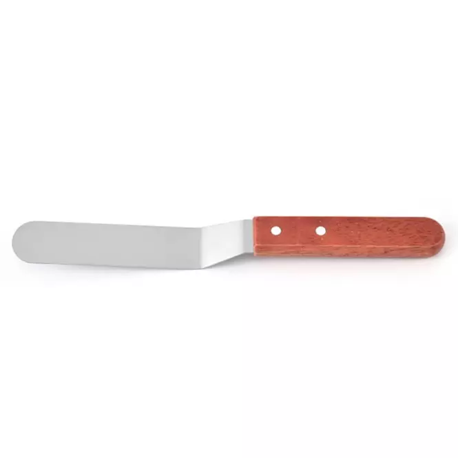 Krémes spatula 15 cm-es fa nyéllel