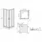 Zuhanykabin Glass Protect Kw Kn/Tx5b 90 W15 Sb,2